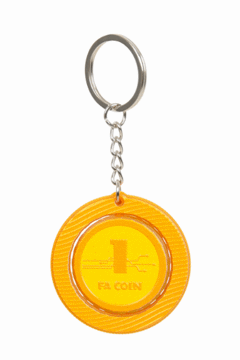 Pokaż szczegóły dla Brelok obrotowy FA Coin Obrazek Brelok obrotowy FA Coin