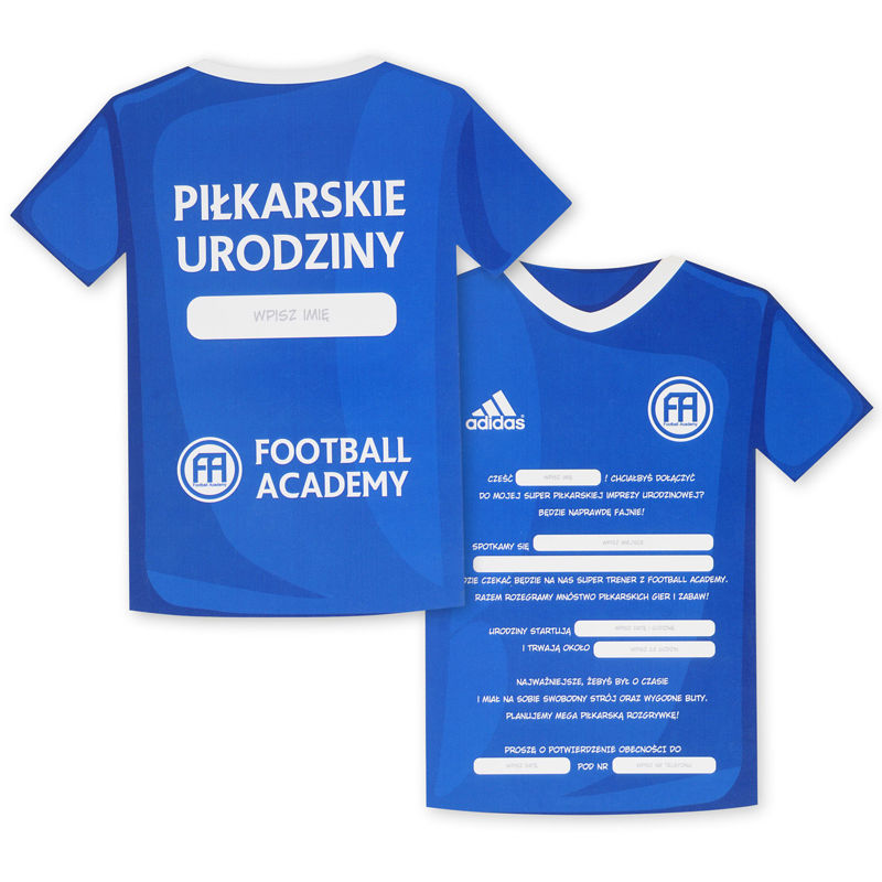 Obrazek Zaproszenie na urodziny Football Academy