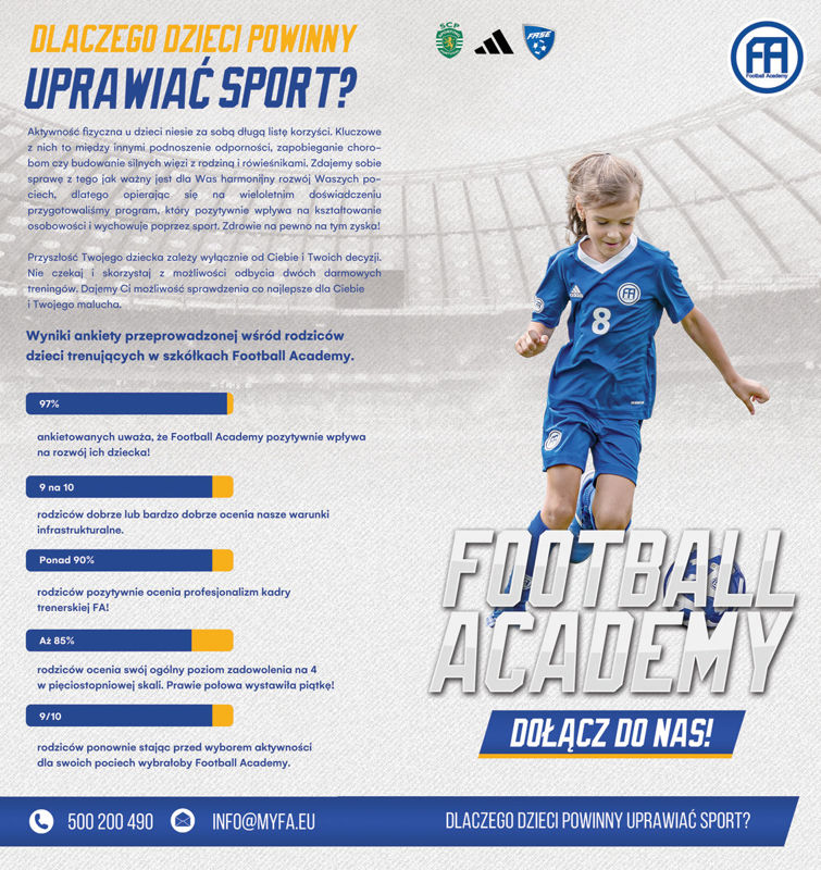 Obrazek Broszura 2DL Football Academy "Dlaczego dzieci powinny uprawiać sport"