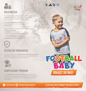 Pokaż szczegóły dla Broszura 2DL Football Baby "Dlaczego dzieci powinny uprawiać sport" Obrazek Broszura 2DL Football Baby "Dlaczego dzieci powinny uprawiać sport"