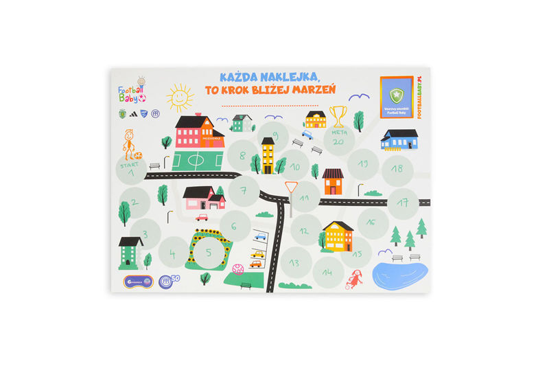 Obrazek Tablica motywacyjna "Miasto marzeń" Football Baby
