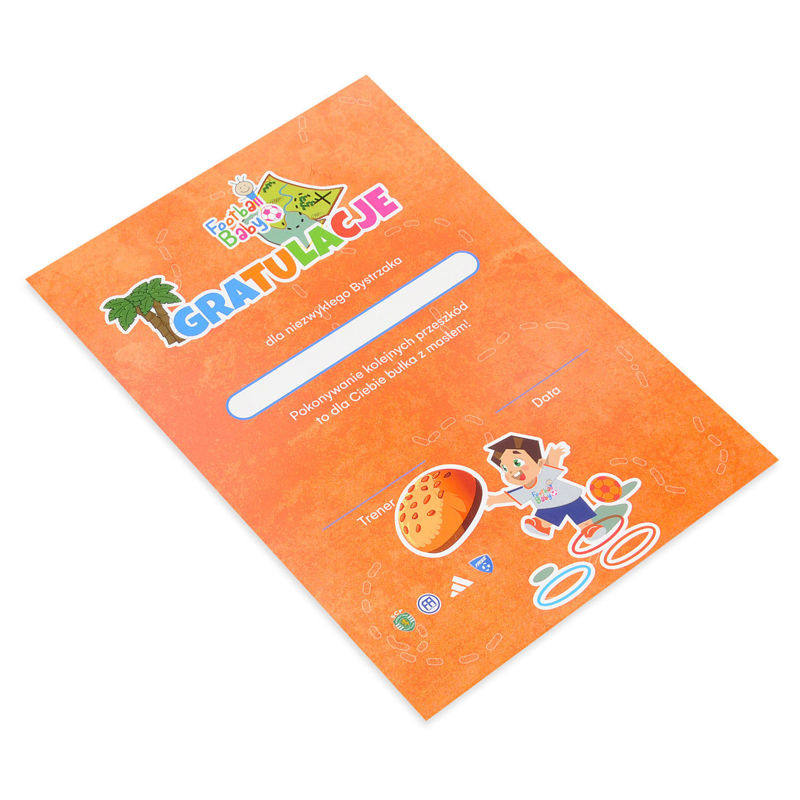 Obrazek Dyplom "Niezwykłego Bystrzaka" Football Baby