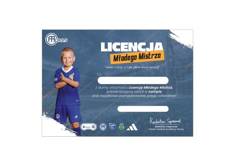 Obrazek FA CAMPS - Licencja Młodego Mistrza za udział w Campie