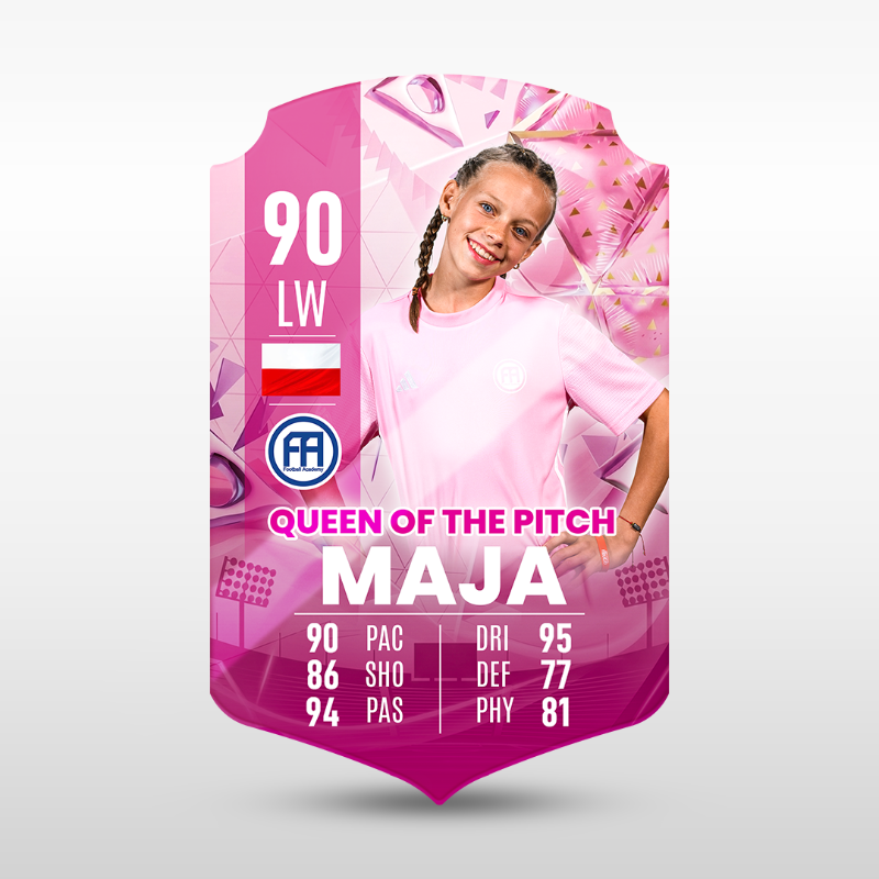 Obrazek Karta zawodniczki QUEEN OF THE PITCH  XL