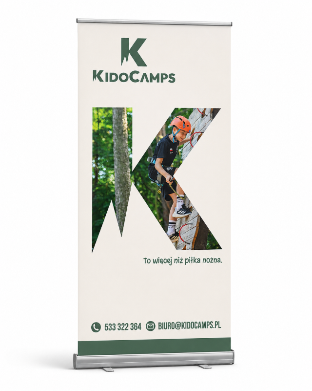 Obrazek Roll-up KidoCamps - To Więcej Niż Piłka Nożna