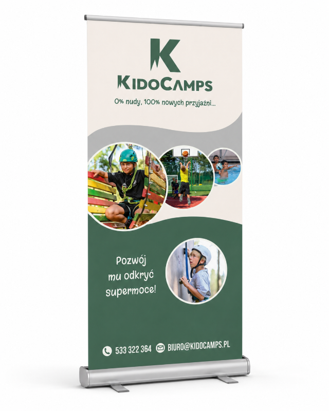 Obrazek Roll-up KidoCamps - Odkryj Swoje Moce