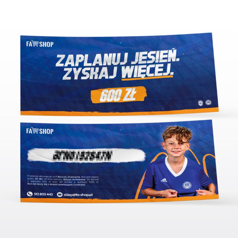 Obrazek Bon zakupowy FA Shop – 600 zł