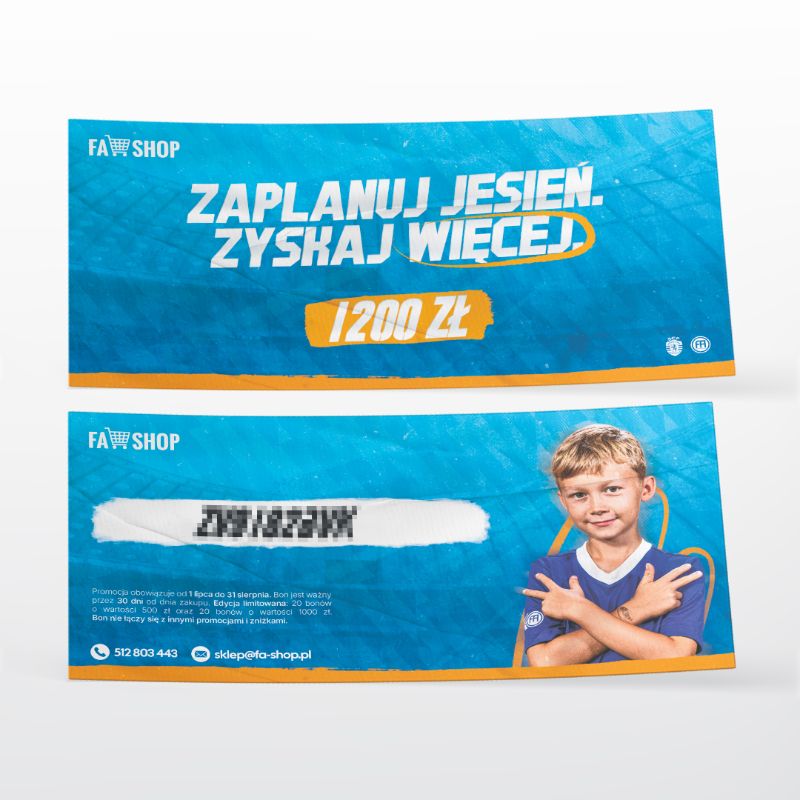 Obrazek Bon zakupowy FA Shop – 1200 zł